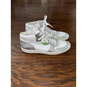 paul green super sof white silver sneakers eco PFI high top Women’s Sz US  11